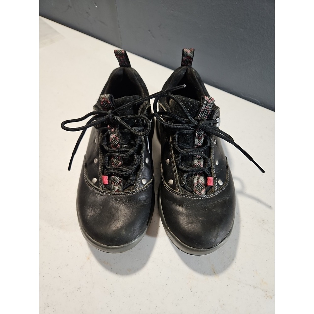 Chaco Eco Hiking Shoe Womens Size 6 black Leather Lace-up Sneakers(S48